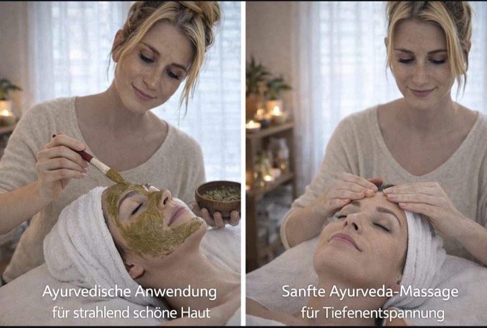 Ayurvedische Gesichtsanwendung